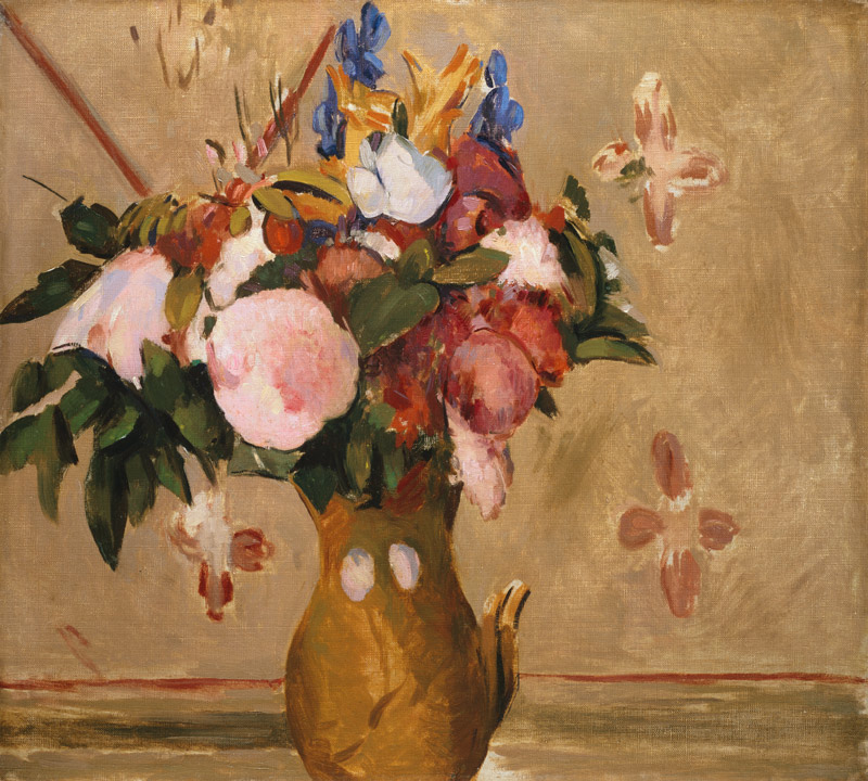 Blumenstrauss in einer braunen Vase II. von Paul Cézanne