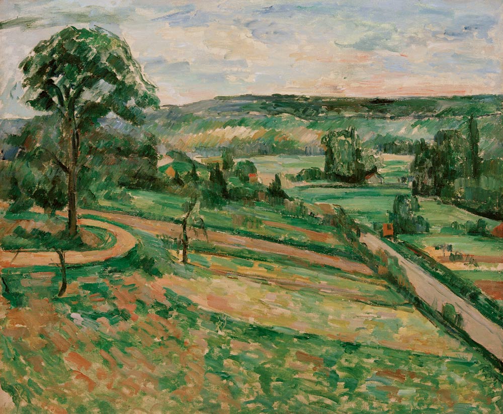 Landschaft bei Auvers-sur-Oise von Paul Cézanne