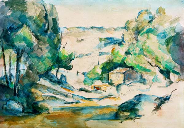 Landschaft in der Provence von Paul Cézanne