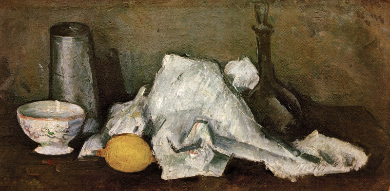 Milchkrug und Zitrone II von Paul Cézanne