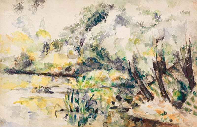 Sumpflandschaft von Paul Cézanne