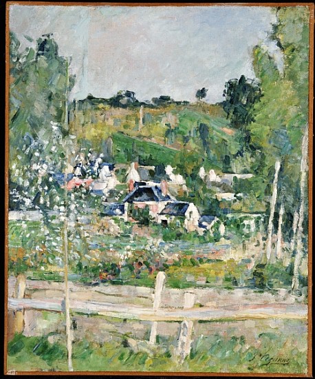 A View of Auvers-sur-Oise, The Fence, c.1873 von Paul Cézanne