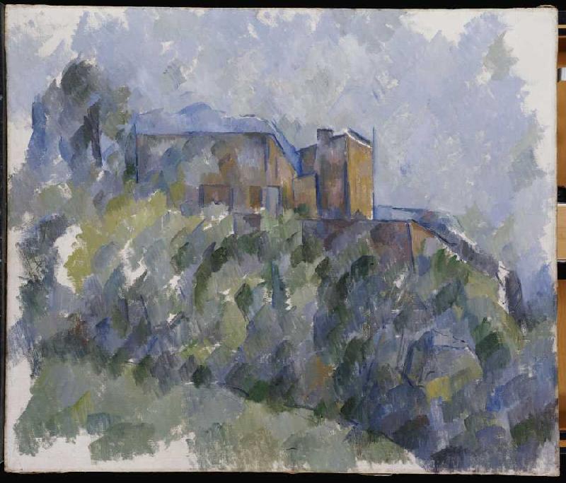 Das schwarze Haus (Le Chateau Noir) von Paul Cézanne