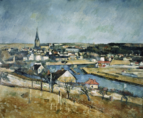Dorf in Frankreich von Paul Cézanne