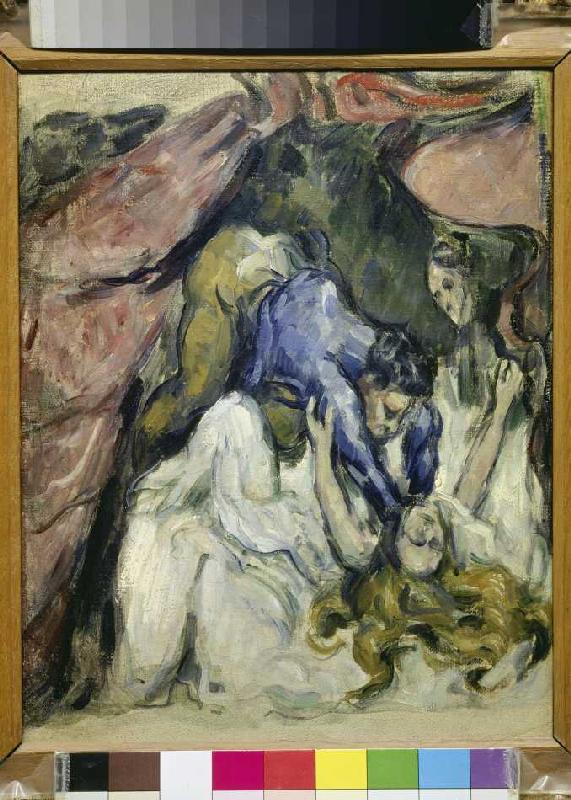 Die erdrosselte Frau. von Paul Cézanne
