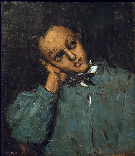 Knabe mit aufgestütztem Arm von Paul Cézanne
