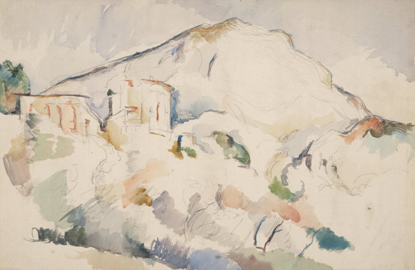 Das Château Noir und das Gebirge Sainte-Victoire von Paul Cézanne