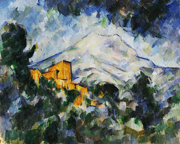 Berg Sainte-Victoire und Château Noir von Paul Cézanne