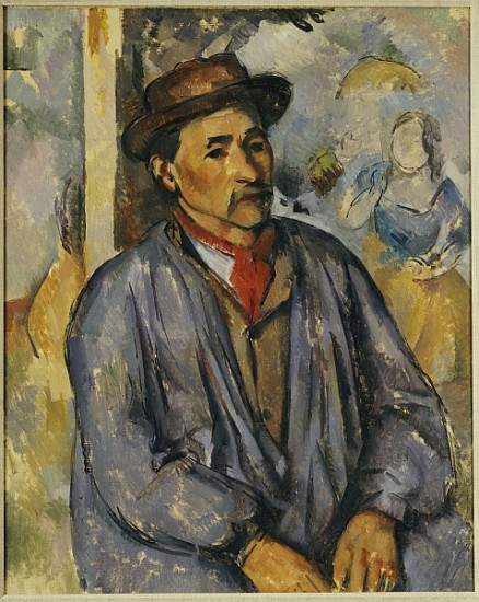 Peasant in a Blue Shirt von Paul Cézanne