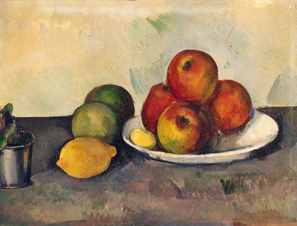 Stilleben mit Äpfel von Paul Cézanne