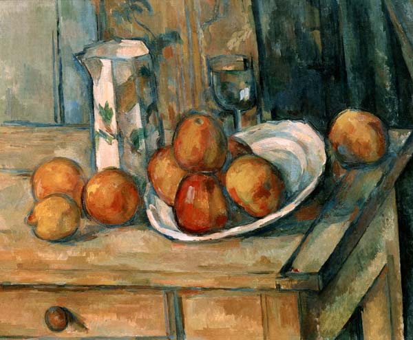 Stilleben mit Milchkrug von Paul Cézanne