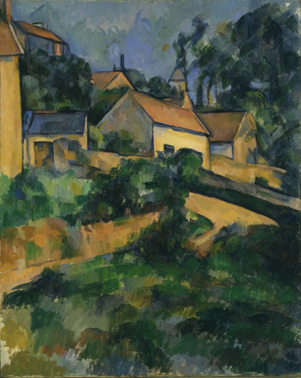 Straßenkurve in Montgeroult von Paul Cézanne