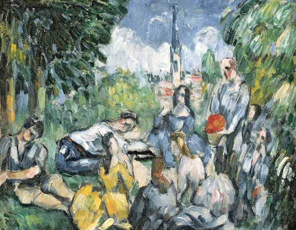 The Picnic (Dejeuner sur l'Herbe) von Paul Cézanne