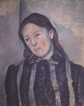 Portrait of Madame Cezanne with Loosened Hair 1890-92