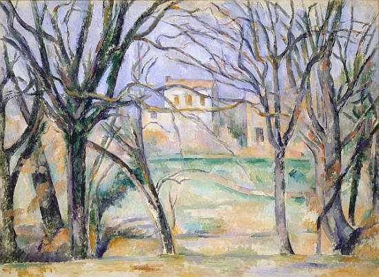 Trees and houses, 1885-86 (see also 287556) von Paul Cézanne