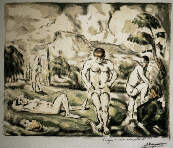 Vier Badende von Paul Cézanne