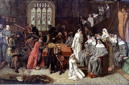 Visitation and Surrender of Syon Nunnery to the Commissioners von Paul Falconer Poole