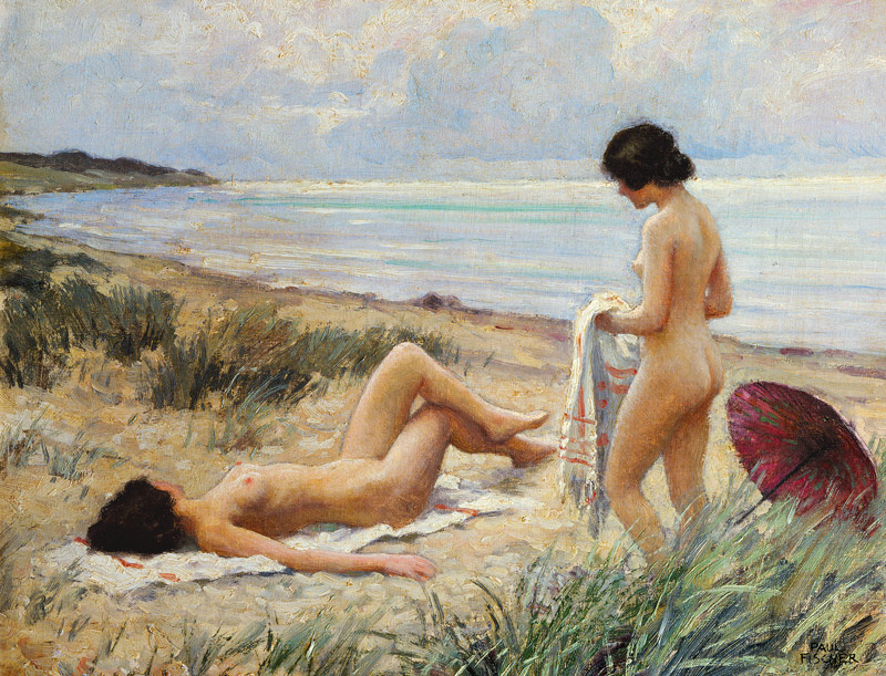 Summer on the Beach von Paul Fischer