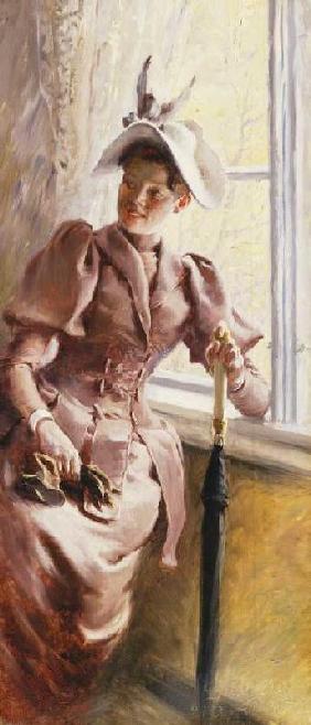 Dame am Fenster 1892