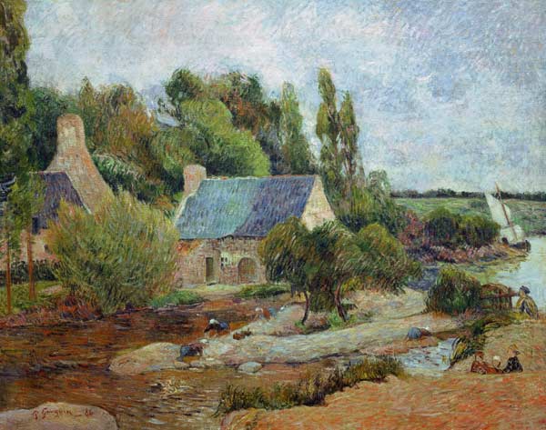 Les lavandieres a Pont-Aven von Paul Gauguin