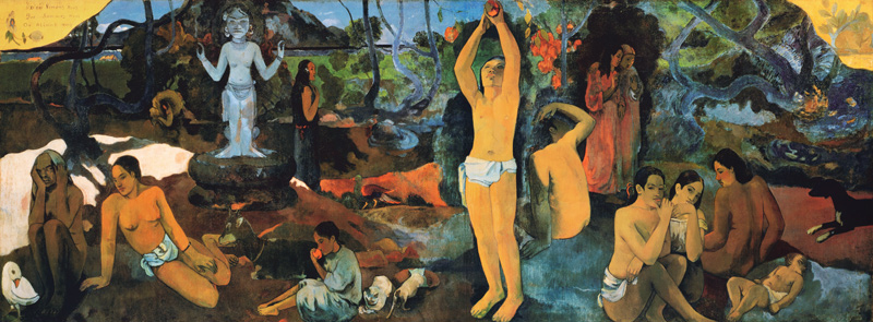 Woher kommen wir ...  1897 von Paul Gauguin