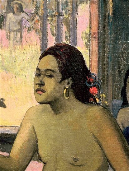 Eiaha Ohipa or Tahitians in a Room, 1896 (detail of 47617) von Paul Gauguin