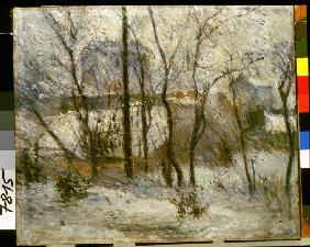 Garten im Schnee 1879