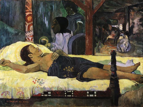 Geburt des Gottessohnes (Te Tamari no Atua) von Paul Gauguin