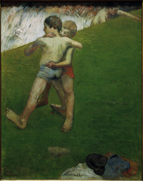 Junge Ringkämpfer von Paul Gauguin