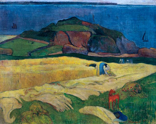 Die Ernte am Meer: Le Pouldu von Paul Gauguin