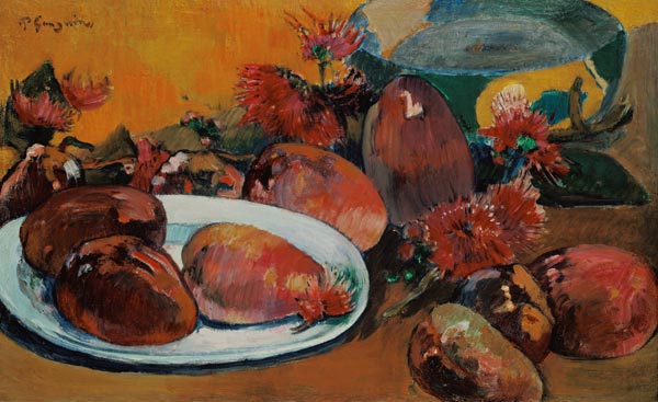 Stillleben mit Mangofrüchten von Paul Gauguin