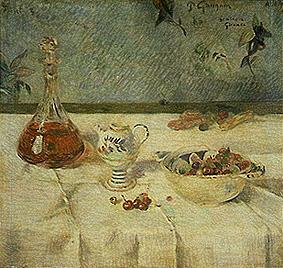 Das weiße Tischtuch. von Paul Gauguin