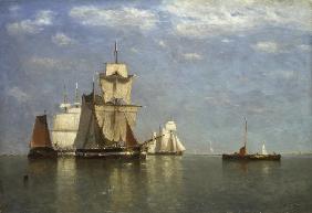 Die Schiffe vor Flushing 1869