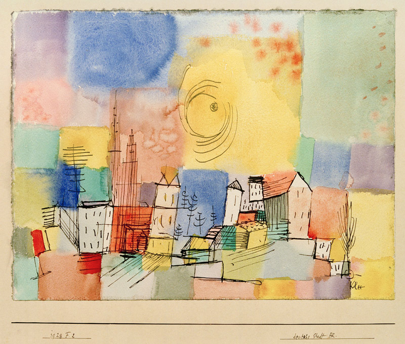 Deutsche Stadt BR, 1928.152 (F 2) von Paul Klee