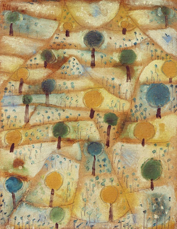 Kleine rhythmische Landschaft von Paul Klee