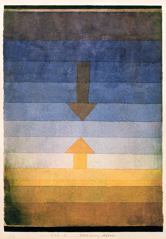 Scheidung Abends, 1922, 79. von Paul Klee