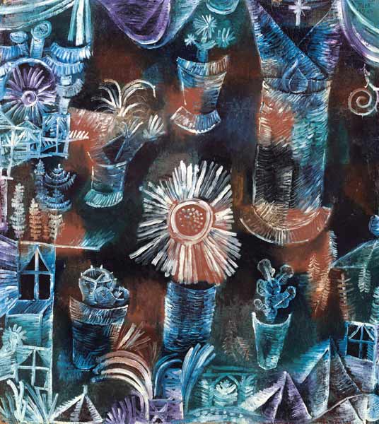 Stillleben mit der Distelblüte von Paul Klee