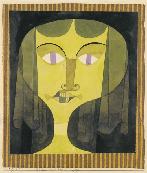 Bildnis einer Veilchenäugigen von Paul Klee