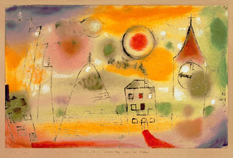 Wintertag, kurz for Mittag von Paul Klee
