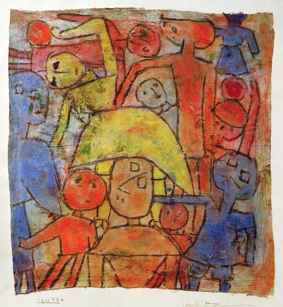 Bunte Gruppe, 1939, 1133 (JK 13). von Paul Klee