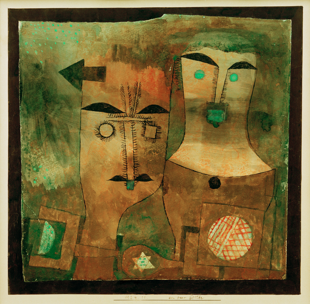 ein Paar Goetter von Paul Klee