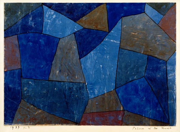 Felsen in der Nacht, 1939.83. von Paul Klee