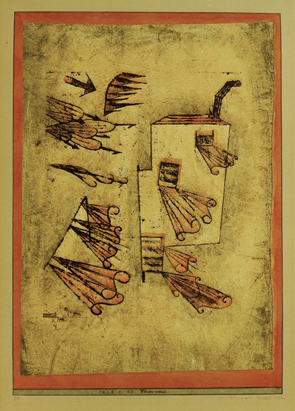 Feuerwind, 1923, 43. von Paul Klee