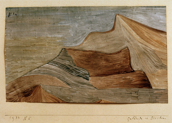 Gelaende im Sueden, 1933.65. von Paul Klee