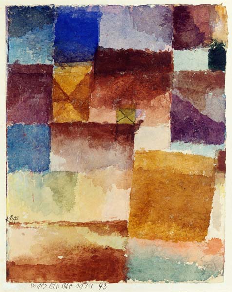 In der Einoede, 1914.43. (Kamel in der Einoede). von Paul Klee