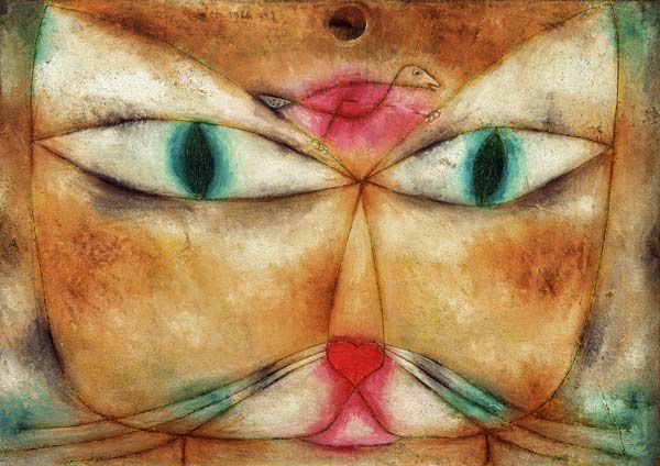 Katze und Vogel von Paul Klee