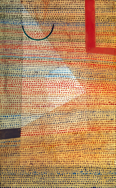 Halbkreis zu Winkligem. von Paul Klee
