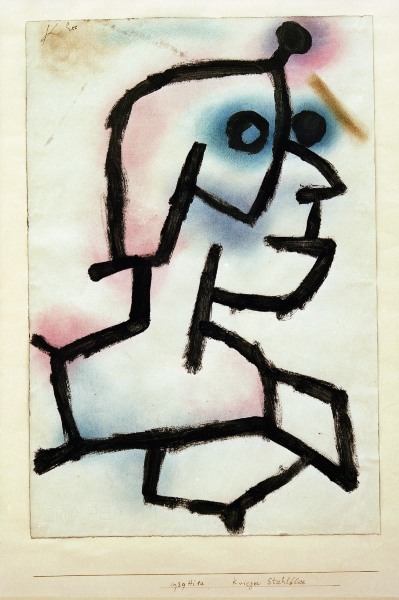 Krieger Stahlblick, 1939. von Paul Klee
