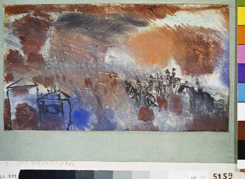 Das Schlachtfeld. von Paul Klee