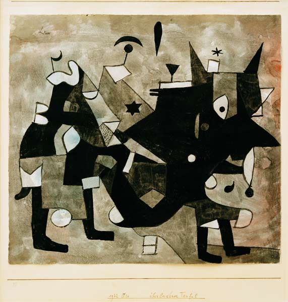 Ueberladener Teufel, von Paul Klee